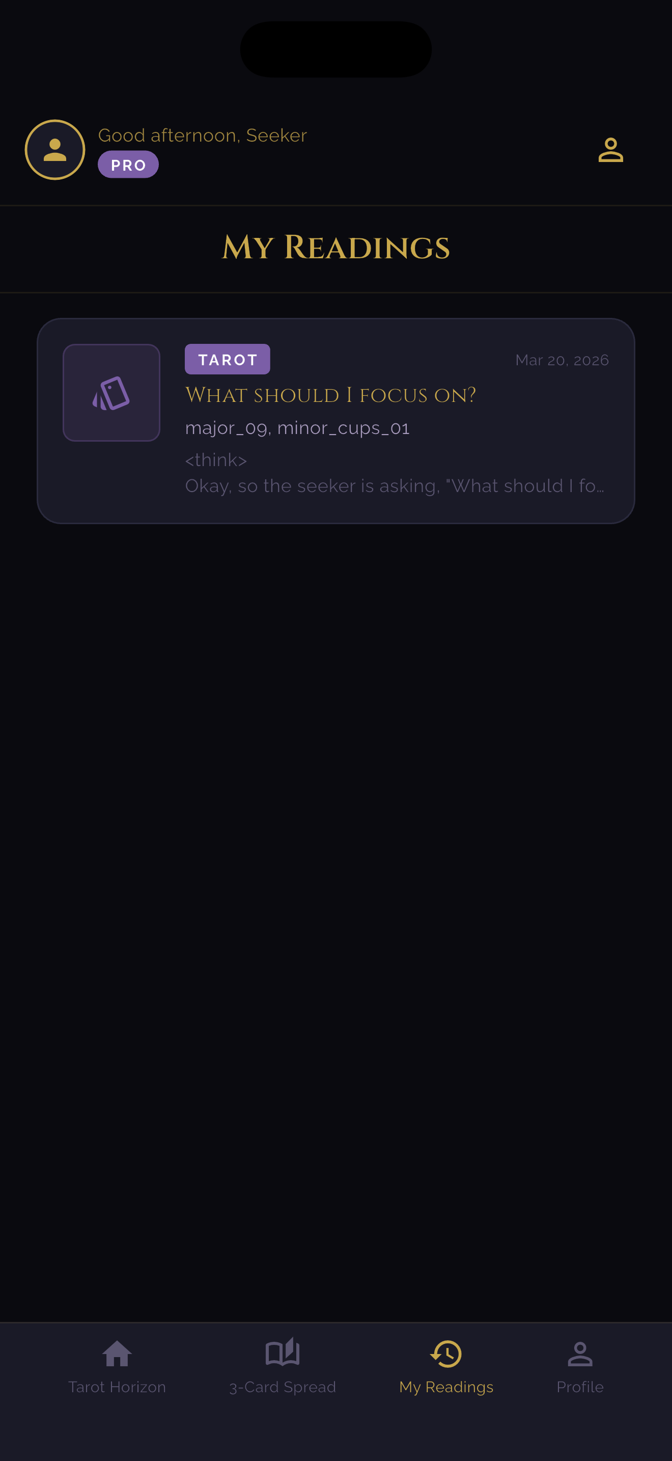 Tarot Horizon Screenshot 3